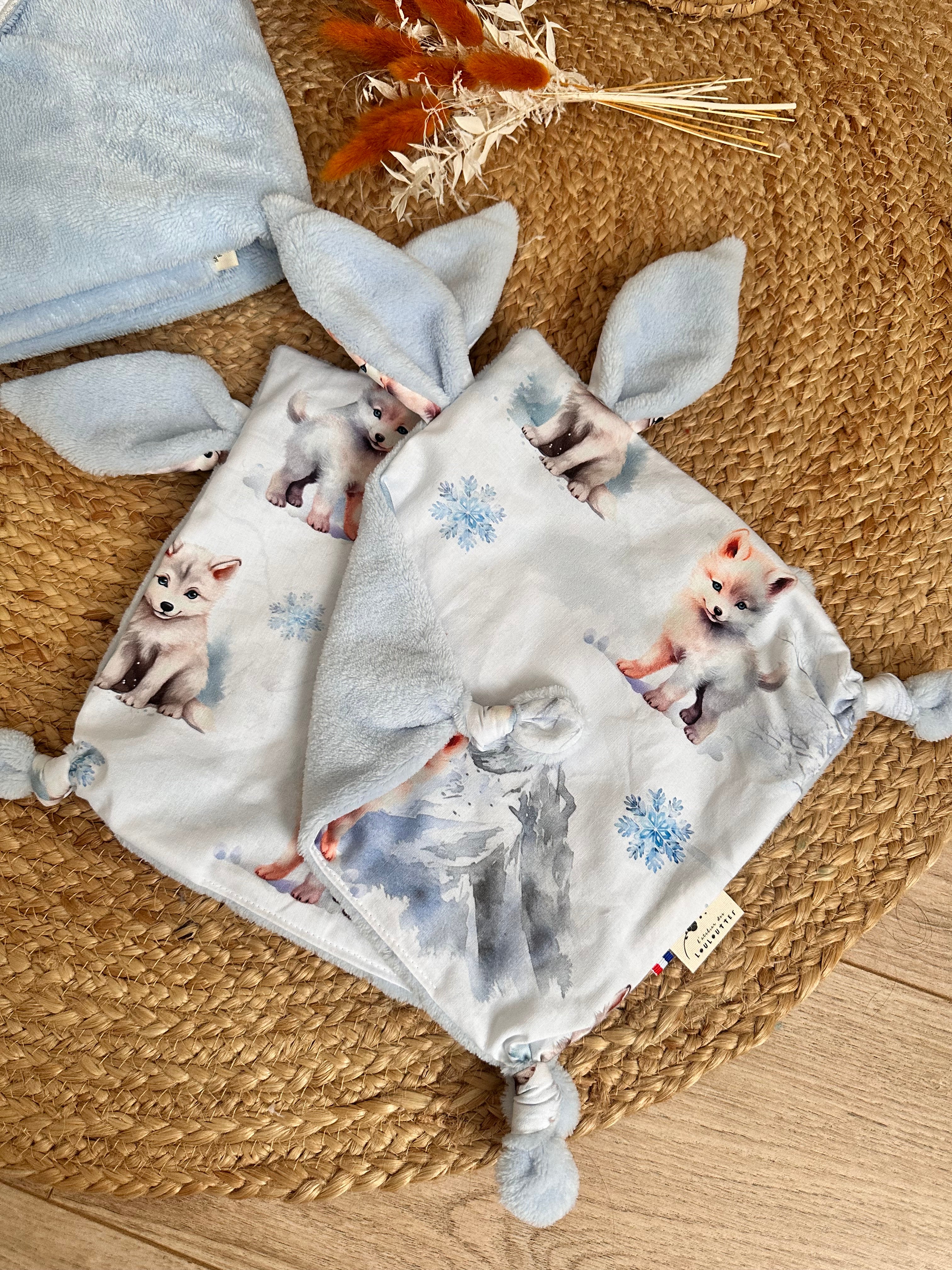 Doudou lapinou personnalisé