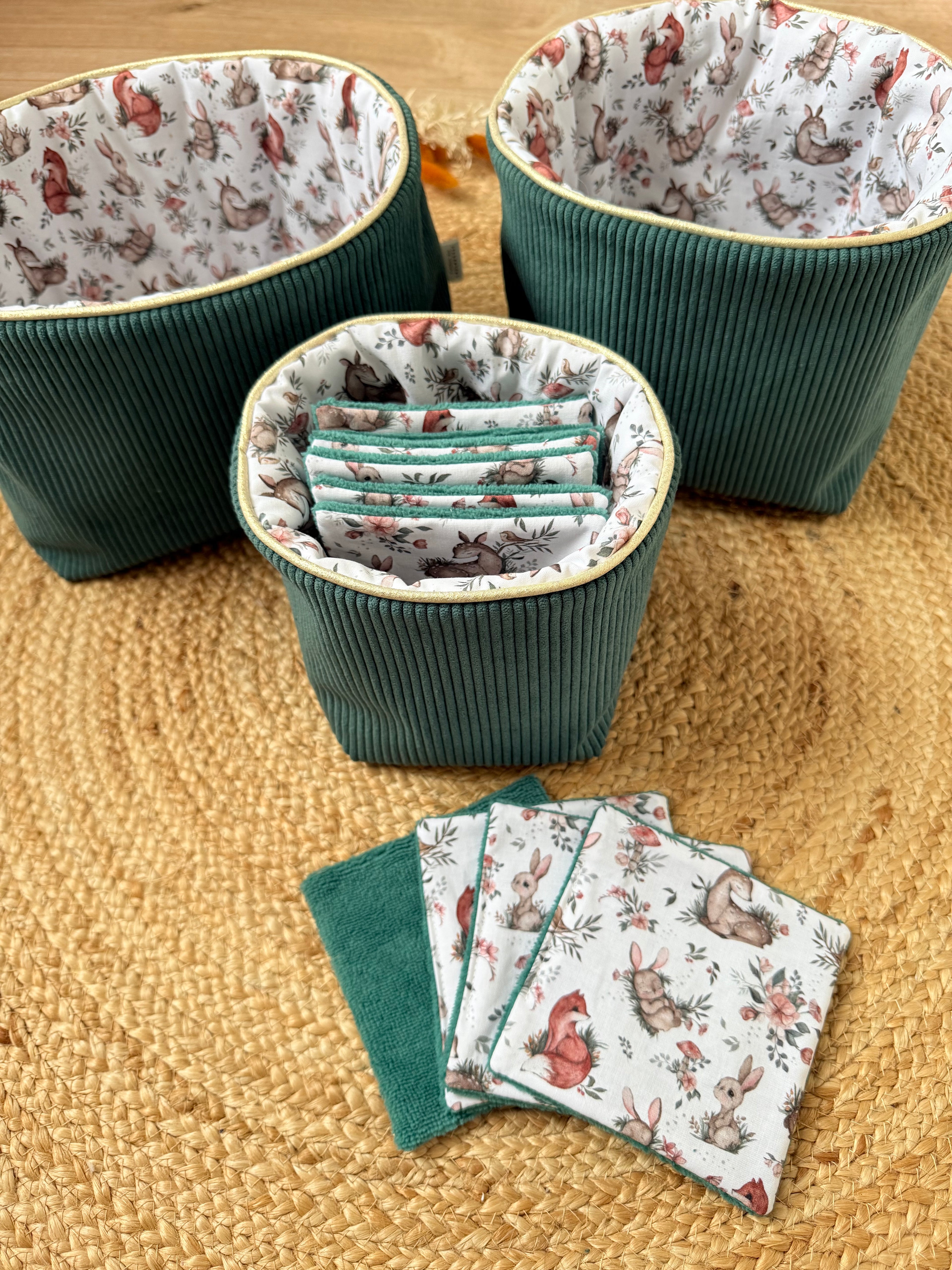 Panières de rangement personnalisées