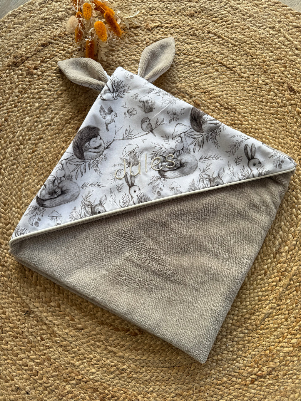 Cape de bain personnalisée