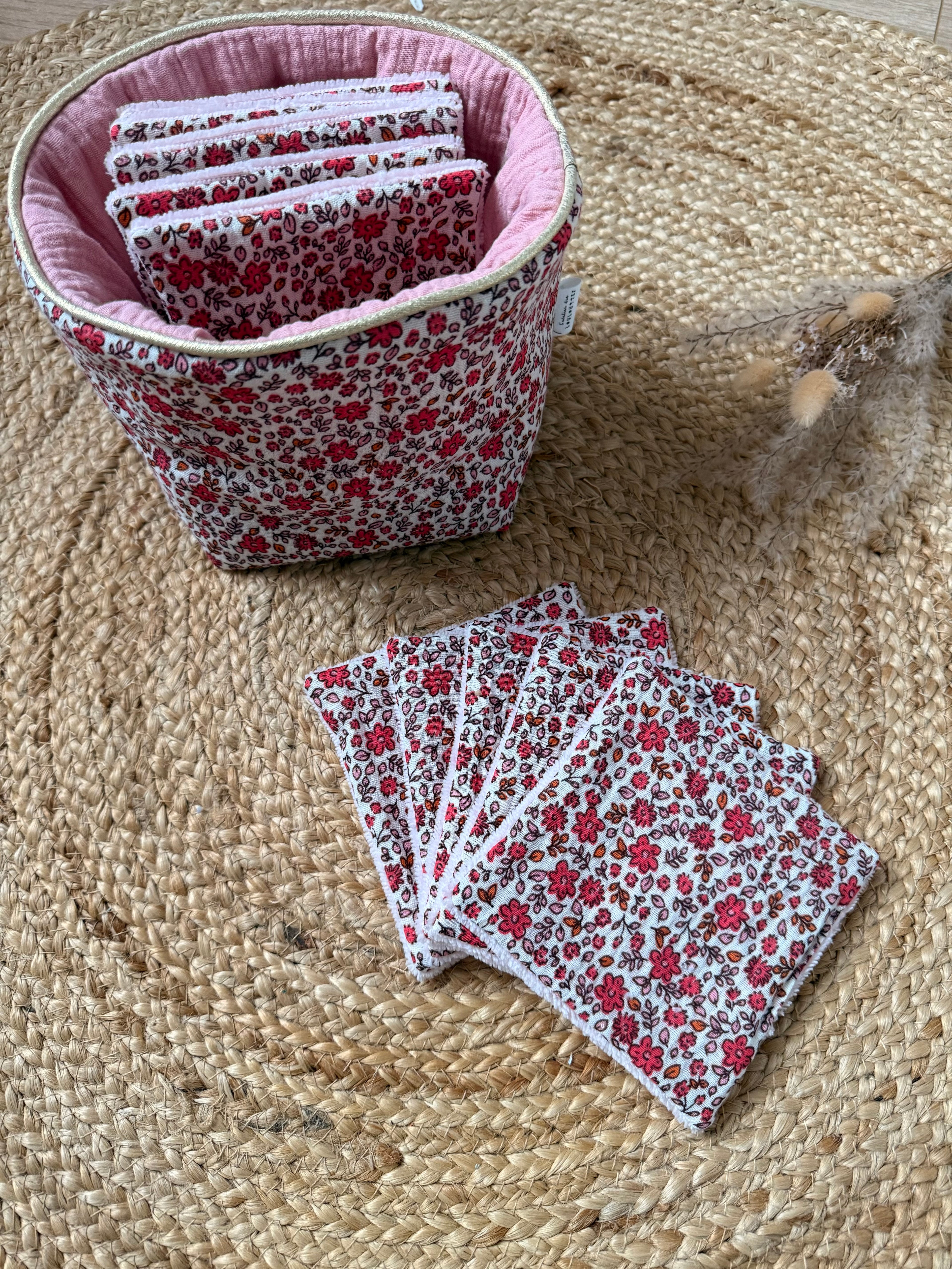 Panière et ses lingettes personnalisée