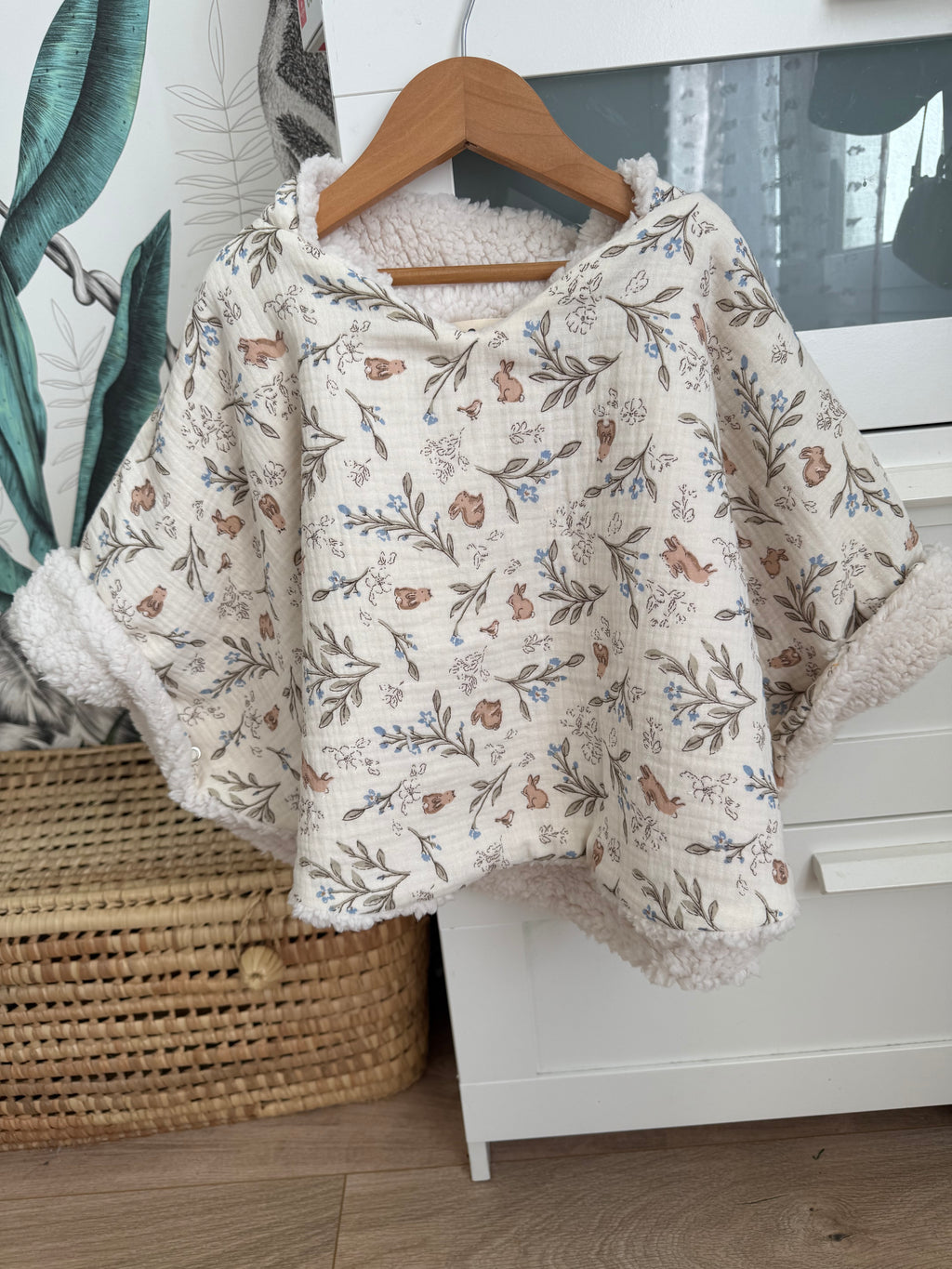 Poncho en double gaze personnalisé
